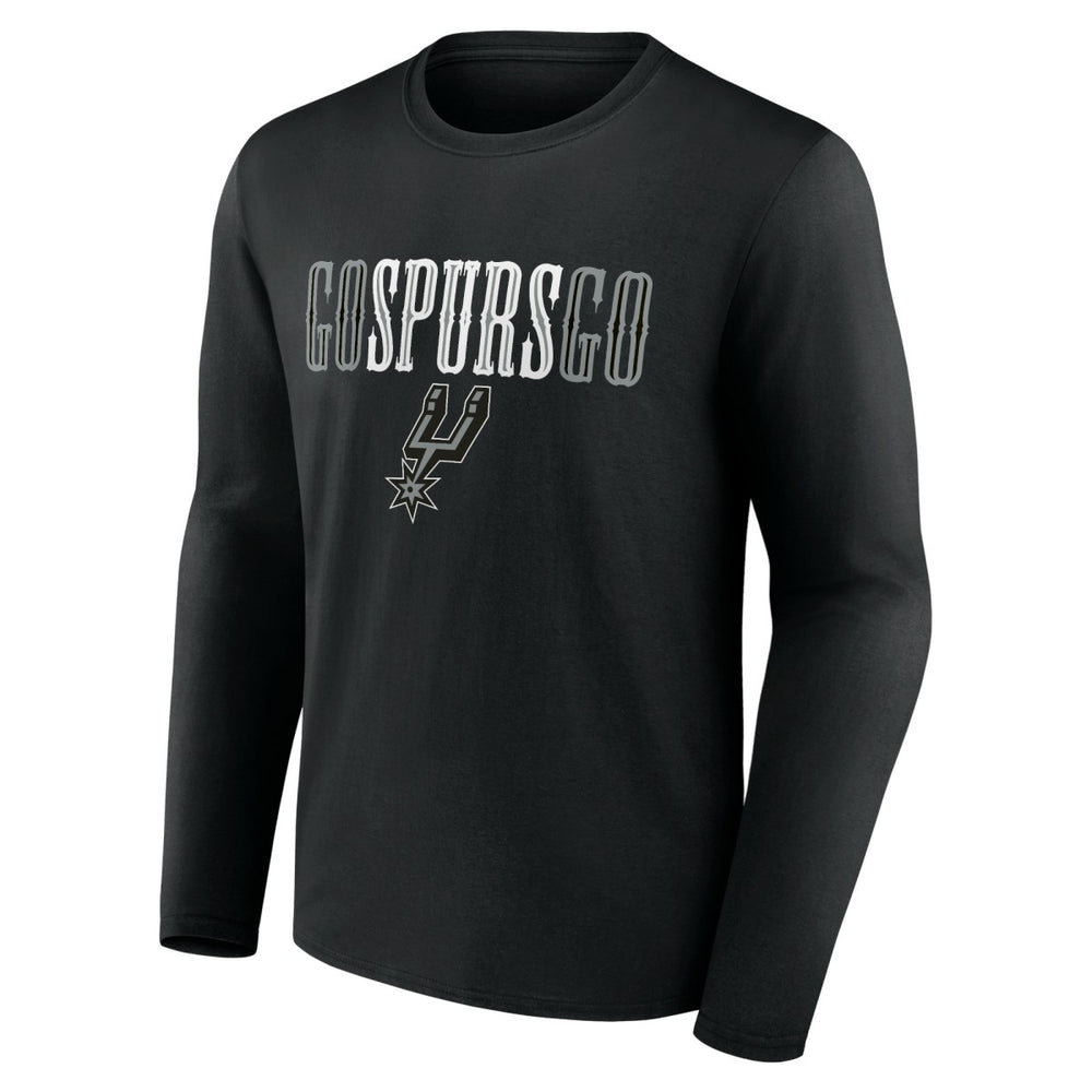San Antonio Spurs Tip-Off Long Sleeve T-Shirt Black - NBA