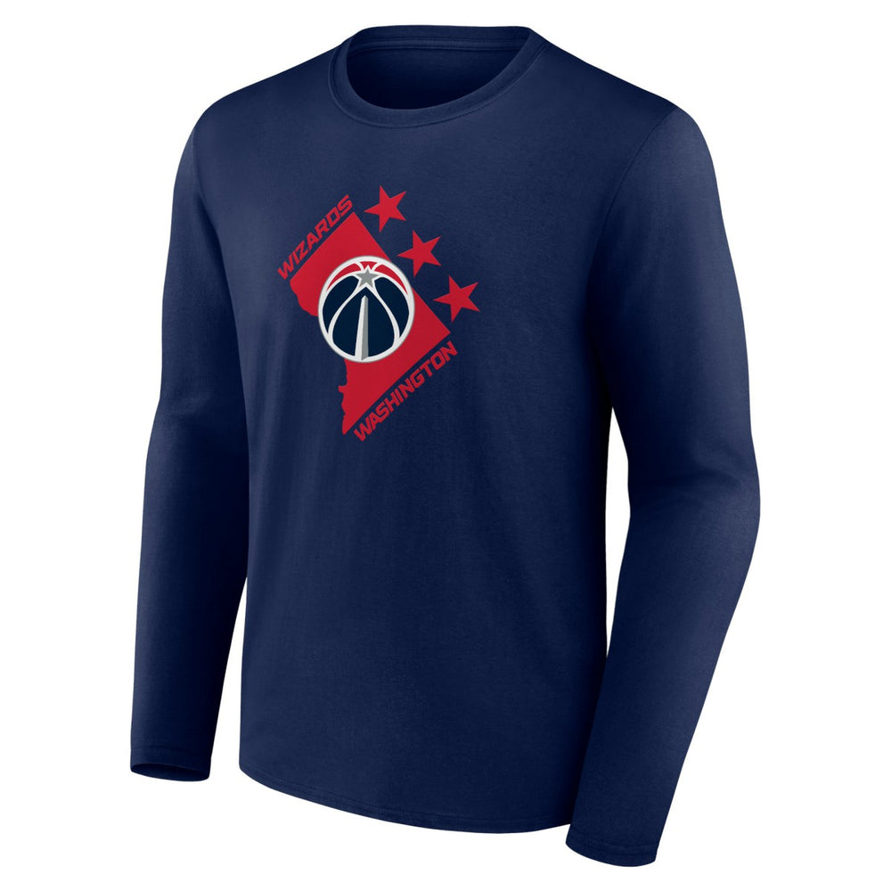 Washington Wizards Tip-Off Long Sleeve T-Shirt Navy - NBA