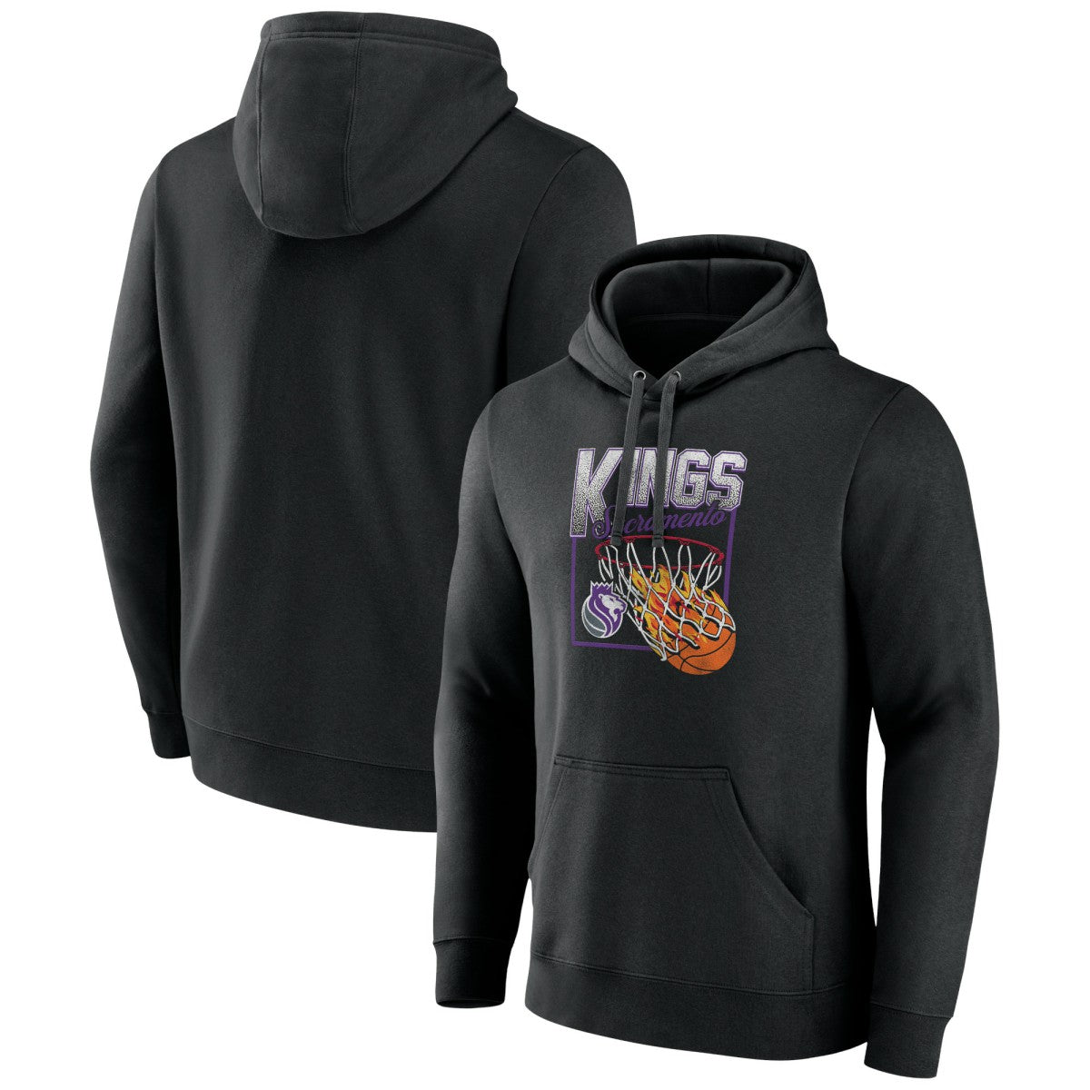 Sacramento Kings Alley Oop Pullover Hoodie Black - NBA