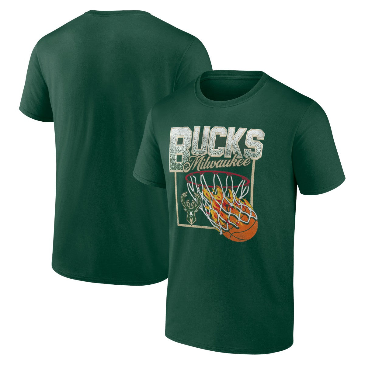 Milwaukee Bucks Alley Oop T-Shirt Hunter Green - NBA