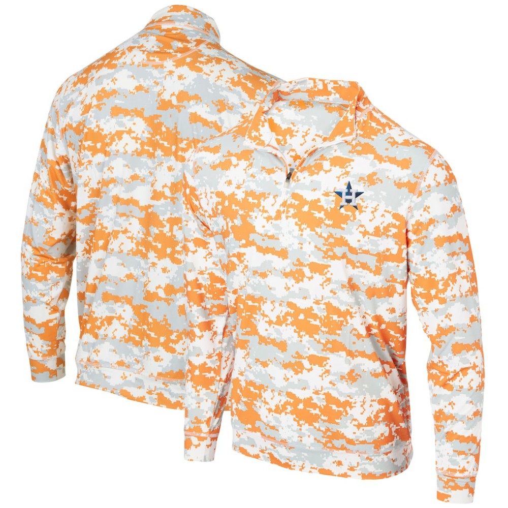 Houston Astros Digital Camo Performance Quarter-Zip Pullover Jacket - MLB