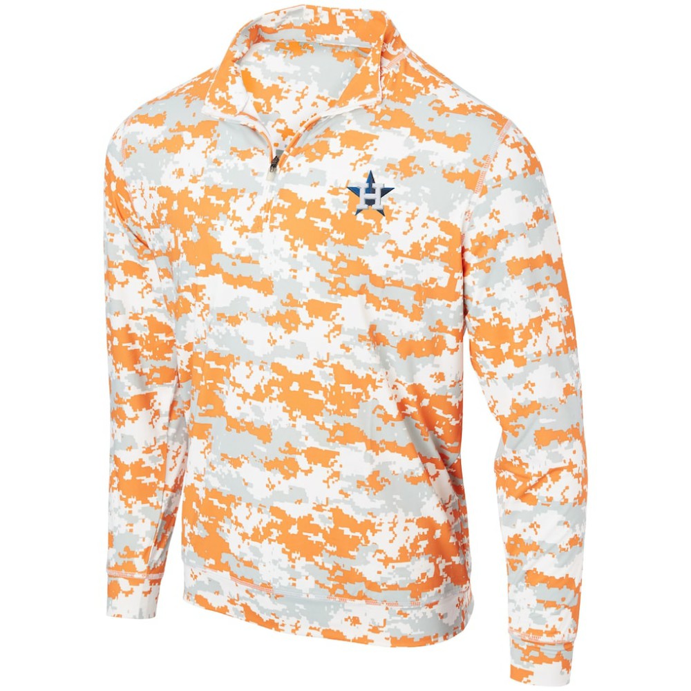 Houston Astros Digital Camo Performance Quarter-Zip Pullover Jacket - MLB