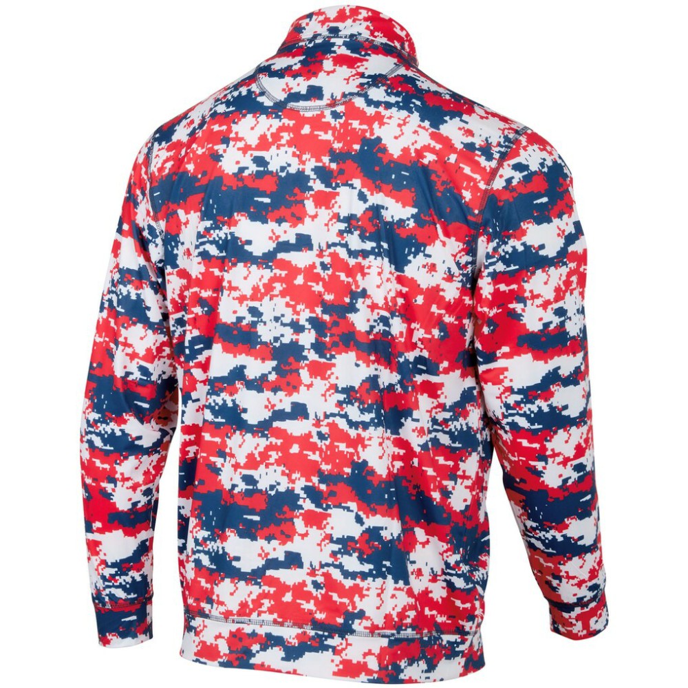Washington Nationals Digital Camo Performance Quarter-Zip Pullover Jacket - MLB