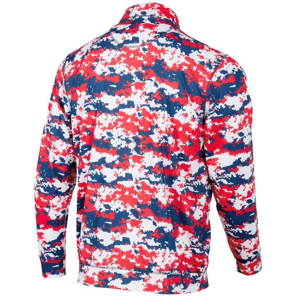Texas Rangers Digital Camo Performance Quarter-Zip Pullover Jacket - MLB