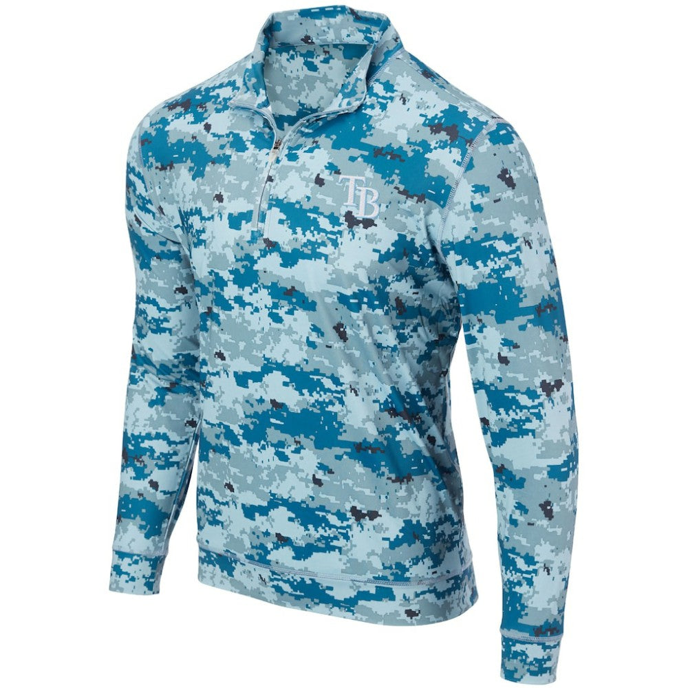 Tampa Bay Rays Digital Camo Performance Quarter-Zip Pullover Jacket - MLB