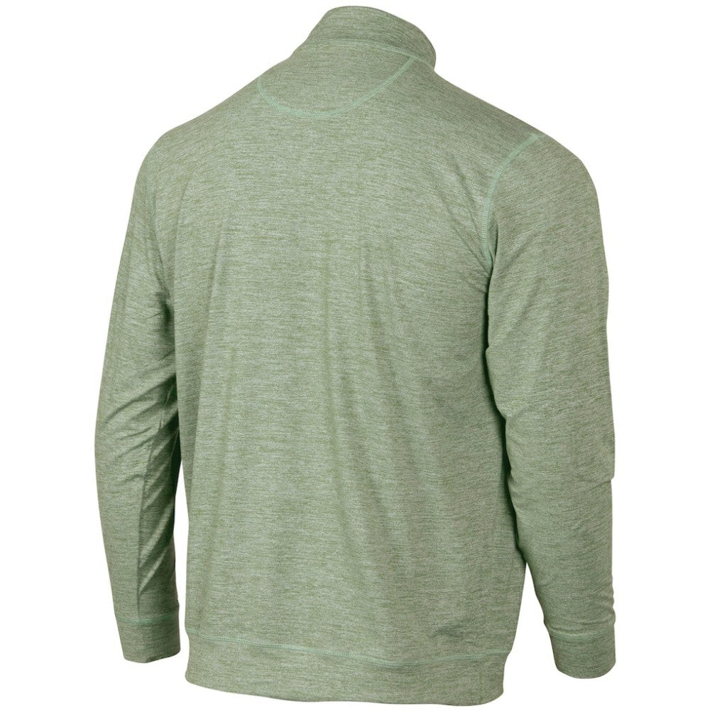 Seattle Mariners Peached Marled Yarn Quarter-Zip Pullover Jacket - MLB