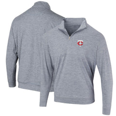 Minnesota Twins Peached Marled Yarn Quarter-Zip Pullover Jacket - MLB