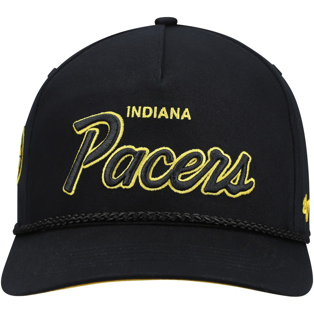 Indiana Pacers '47 Crosstown Script Hitch Snapback Hat Black - NBA