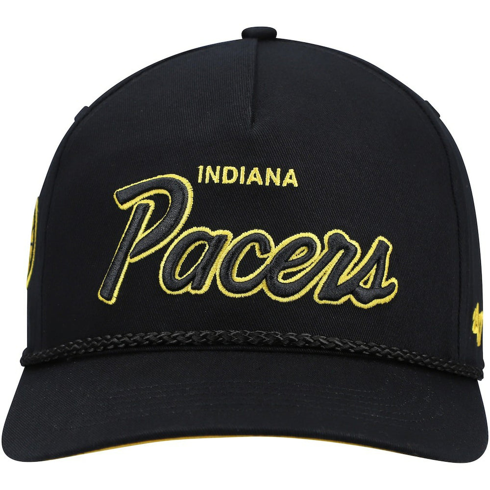 Indiana Pacers '47 Crosstown Script Hitch Snapback Hat Black - NBA