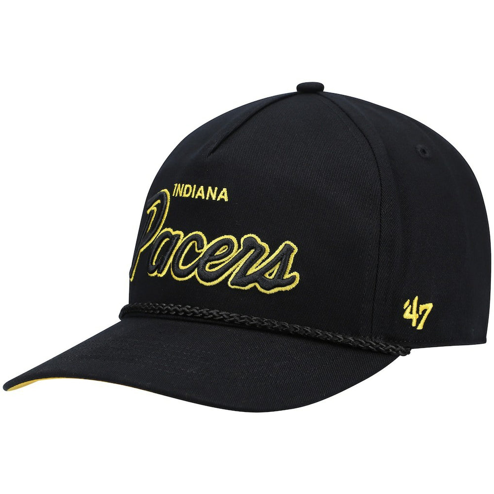 Indiana Pacers '47 Crosstown Script Hitch Snapback Hat Black - NBA