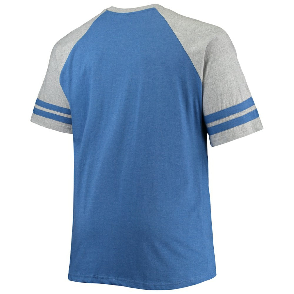 Toronto Maple Leafs Big & Tall Raglan T-Shirt - Heathered Blue - NHL