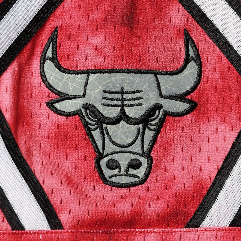 Chicago Bulls Hardwood Classics 1997 Galaxy Swingman Shorts Red - NBA