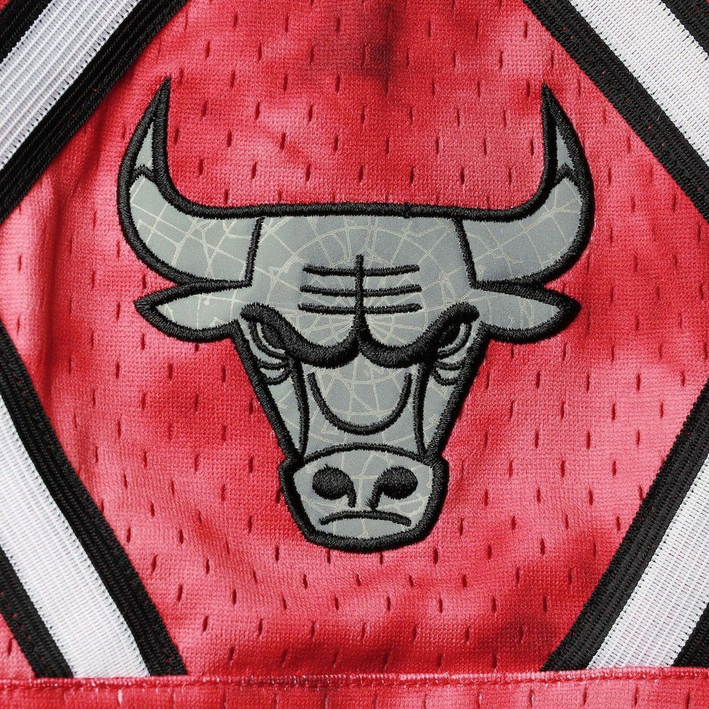 Chicago Bulls Hardwood Classics 1997 Galaxy Swingman Shorts Red - NBA