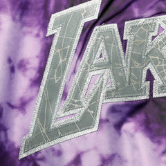 Los Angeles Lakers Women's Galaxy Sublimated Windbreaker Pullover Full-Zip Hoodie Purple - NBA