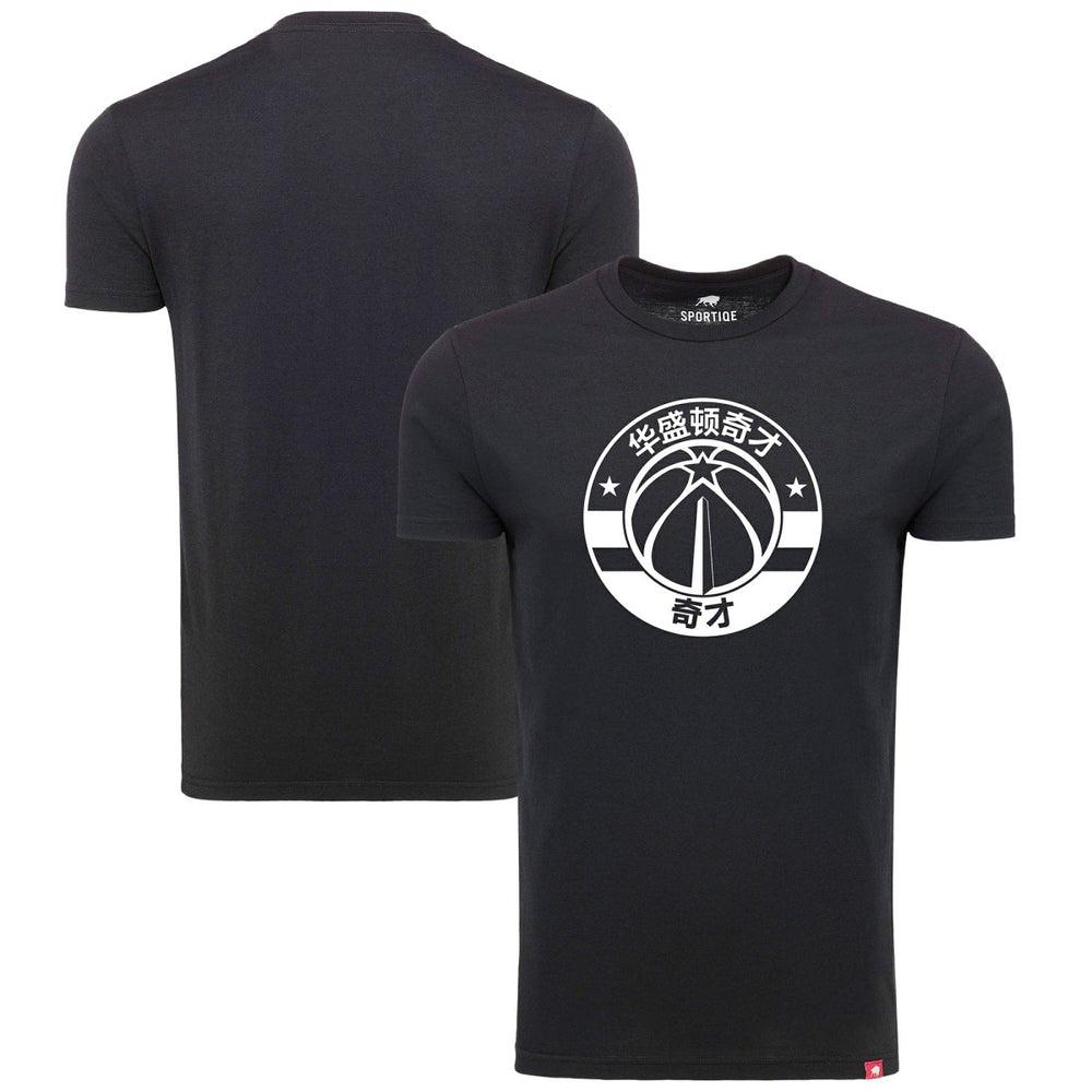Washington Wizards Sportiqe Chinese Language Comfy Tri-Blend T-Shirt Black - NBA