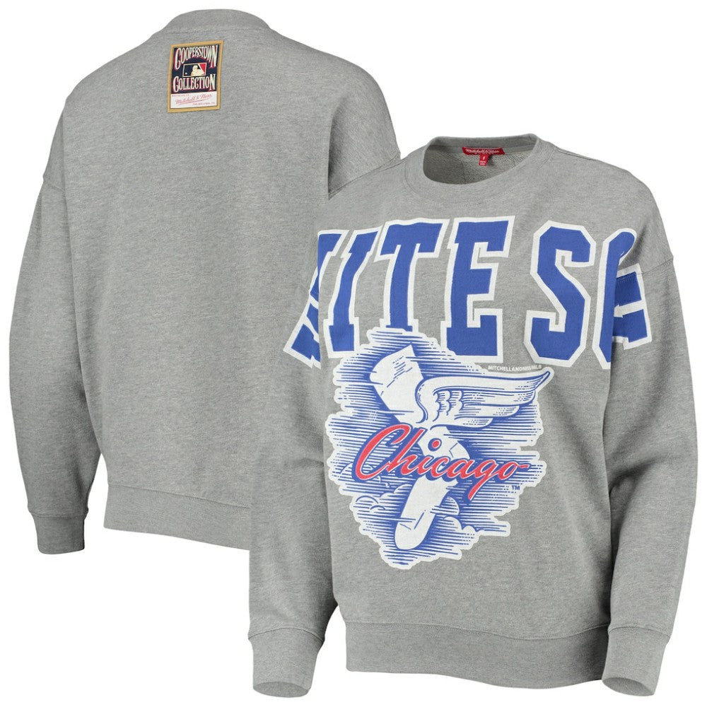 Chicago White Sox Mitchell & Ness Women's Cooperstown Collection Logo Lightweight Pullover Sweatshirt - MLB