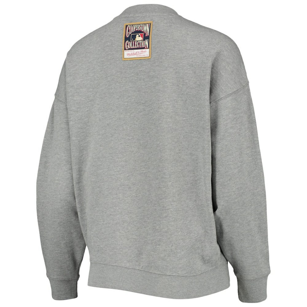 St. Louis Cardinals Mitchell & Ness Women's Cooperstown Collection Logo Lightweight Pullover Sweatshirt - MLB