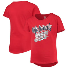 Washington Nationals Girls Youth Dream Scoop-Neck T-Shirt - MLB