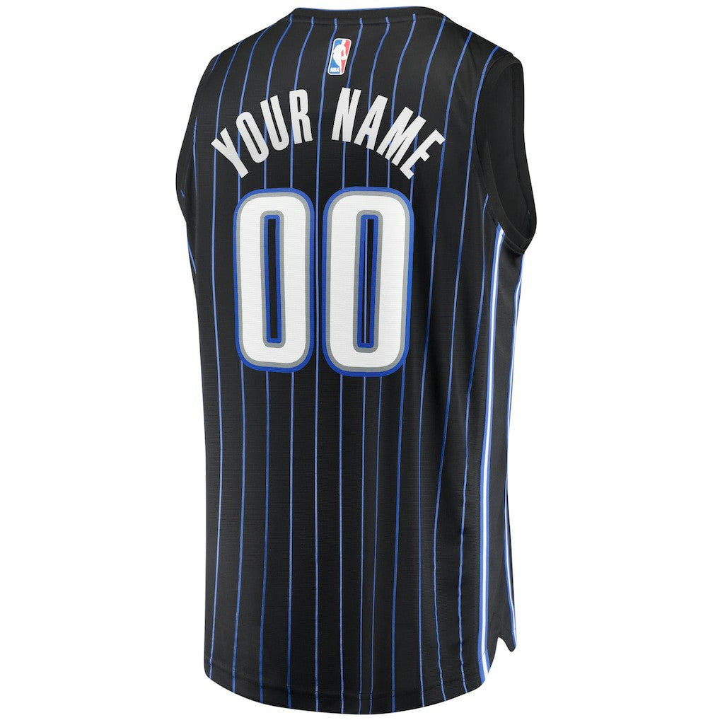 Orlando Magic Youth Fast Break Replica Custom Jersey Black Icon Edition - NBA