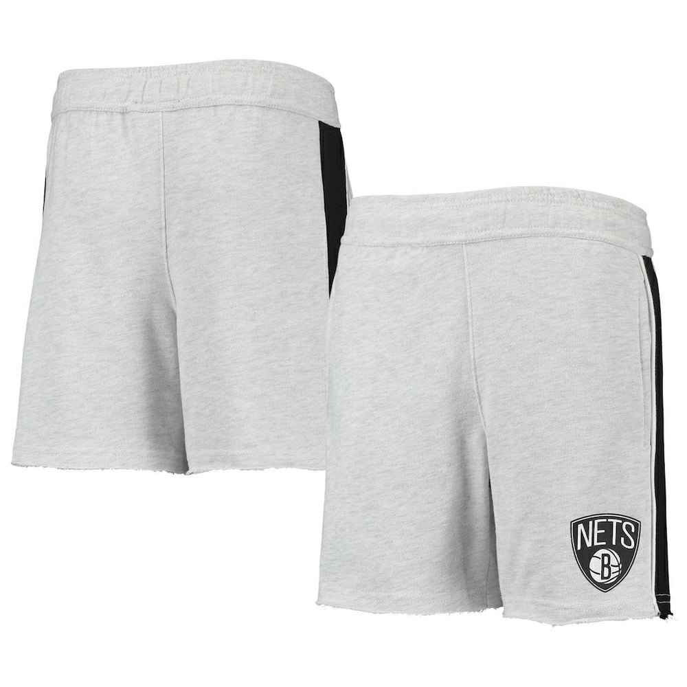 Brooklyn Nets Youth Wingback Shorts Heathered Gray - NBA