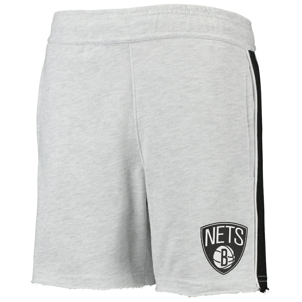 Brooklyn Nets Youth Wingback Shorts Heathered Gray - NBA