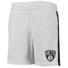 Brooklyn Nets Youth Wingback Shorts Heathered Gray - NBA