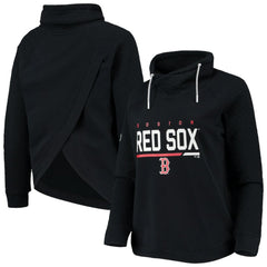 Boston Red Sox Levelwear Women's Vega Funnel Neck Raglan Pullover Sweatshirt - MLB