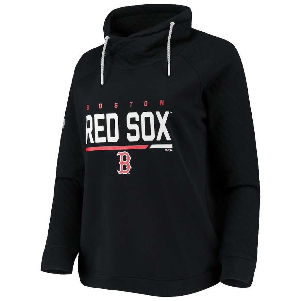 Boston Red Sox Levelwear Women's Vega Funnel Neck Raglan Pullover Sweatshirt - MLB