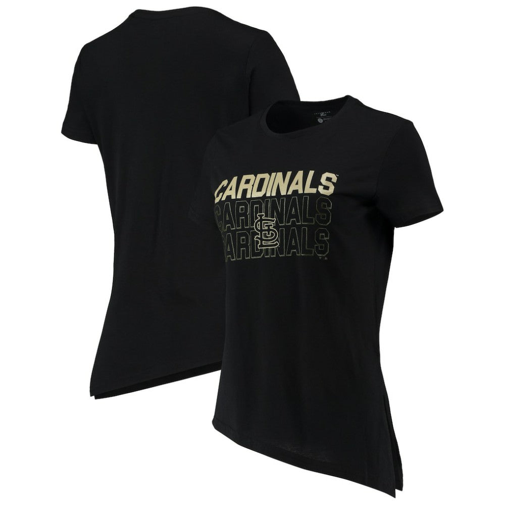 St. Louis Cardinals Levelwear Women's Birch Delta Asymmetrical T-Shirt - MLB
