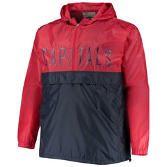 Washington Capitals Big & Tall Anorak Half-Zip Pullover Hoodie - Red - NHL