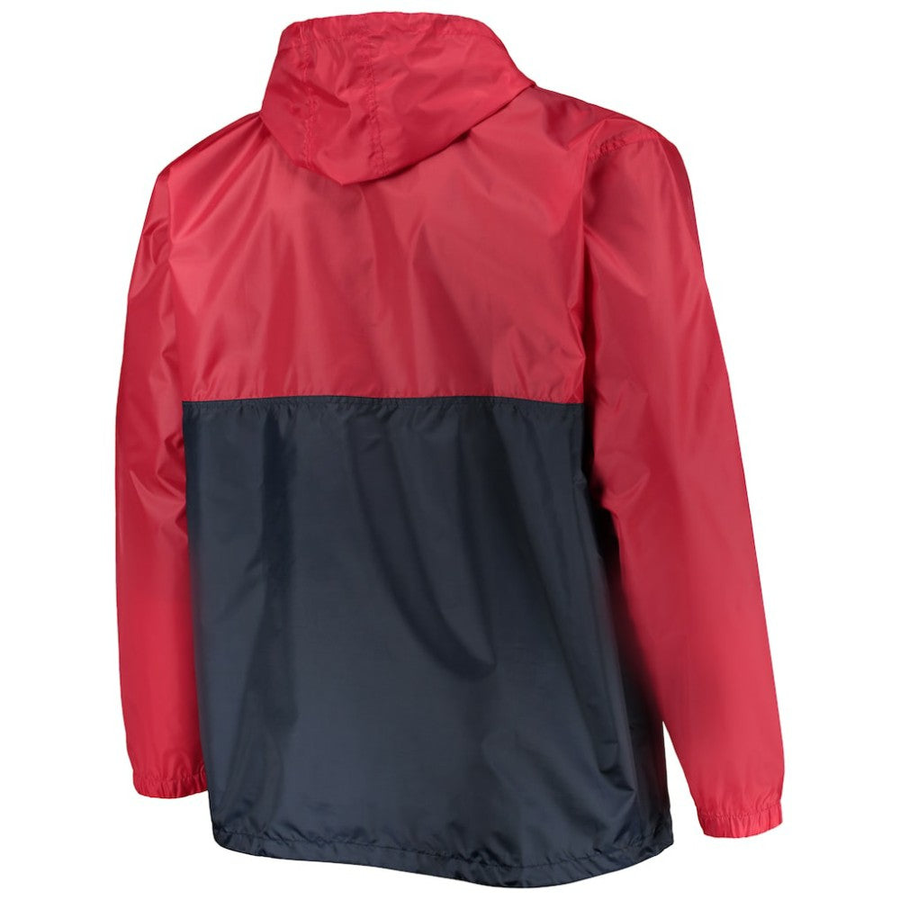 Washington Capitals Big & Tall Anorak Half-Zip Pullover Hoodie - Red - NHL