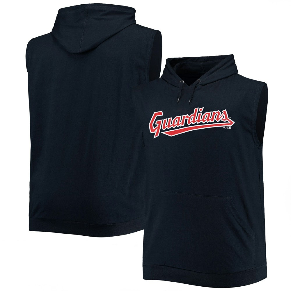 Cleveland Guardians Jersey Muscle Sleeveless Pullover Hoodie - MLB