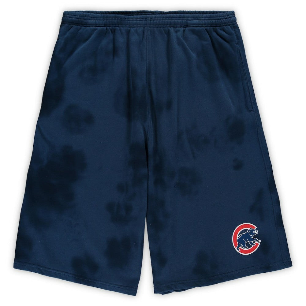 Chicago Cubs Big & Tall Tye Dye Fleece Shorts - MLB