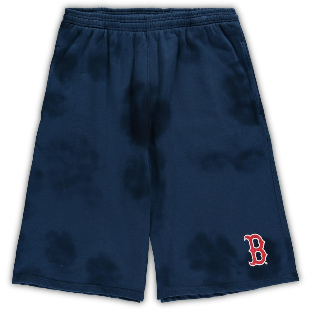 Boston Red Sox Big & Tall Tye Dye Fleece Shorts - MLB