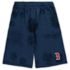 Boston Red Sox Big & Tall Tye Dye Fleece Shorts - MLB