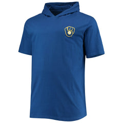 Milwaukee Brewers Big & Tall Jersey Short Sleeve Pullover Hoodie T-Shirt - MLB