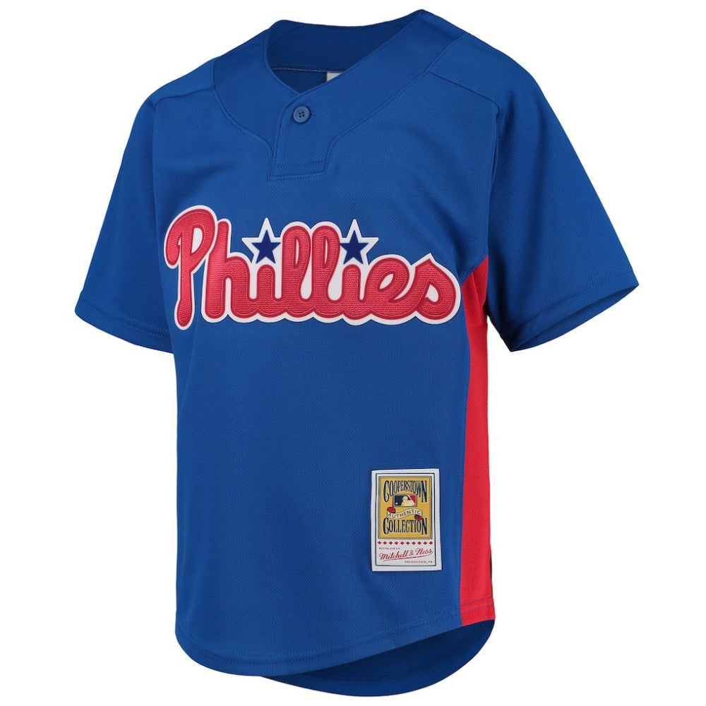 Roy Halladay Philadelphia Phillies Mitchell & Ness Youth Cooperstown Collection Mesh Batting Practice Jersey - MLB