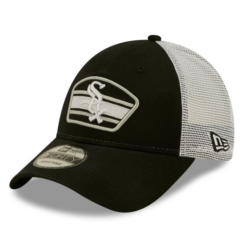 Chicago White Sox New Era Logo Patch 9FORTY Trucker Snapback Hat - MLB