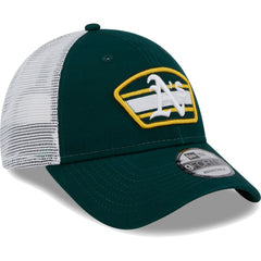 Athletics New Era Logo Patch 9FORTY Trucker Snapback Hat - MLB