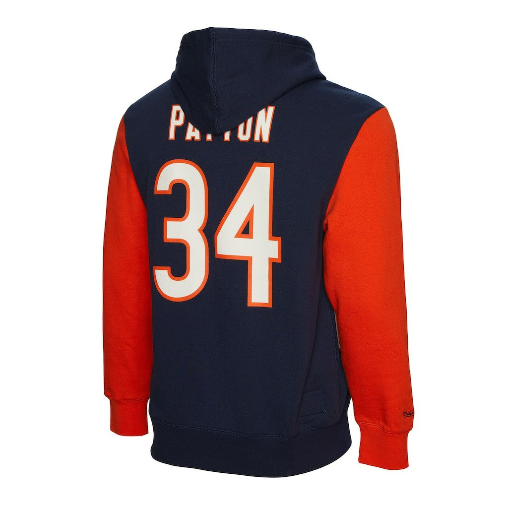 Walter Payton Chicago Bears Retired Player Name & Number Pullover Hoodie Navy | Mitchell & Ness