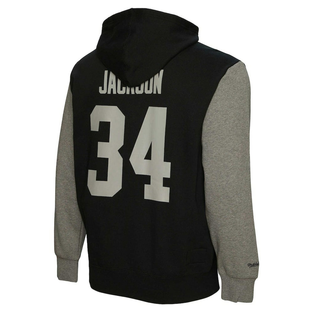 Bo Jackson Las Vegas Raiders Retired Player Name & Number Pullover Hoodie Black | Mitchell & Ness