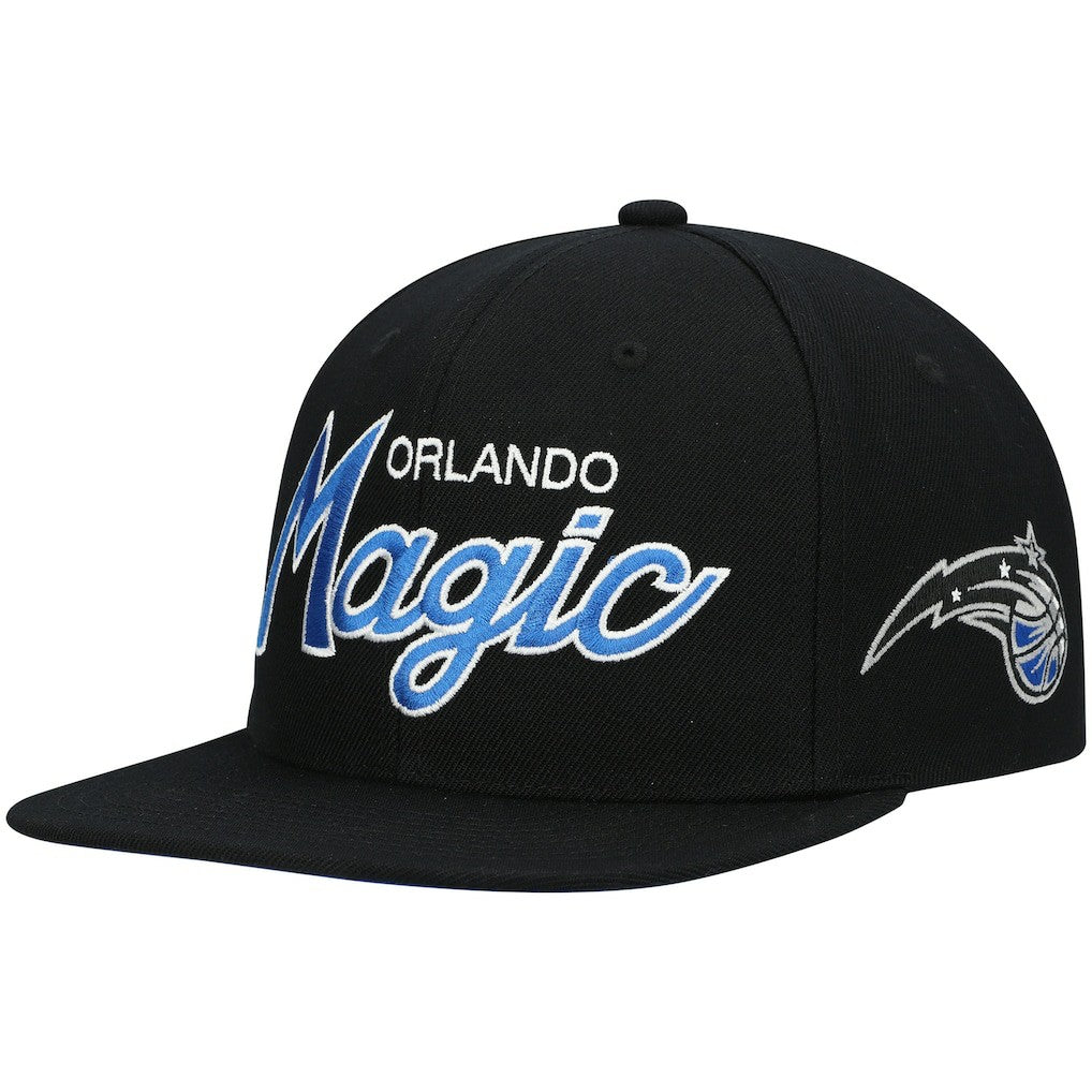 Orlando Magic Hardwood Classics Script 2.0 Snapback Hat Black - NBA
