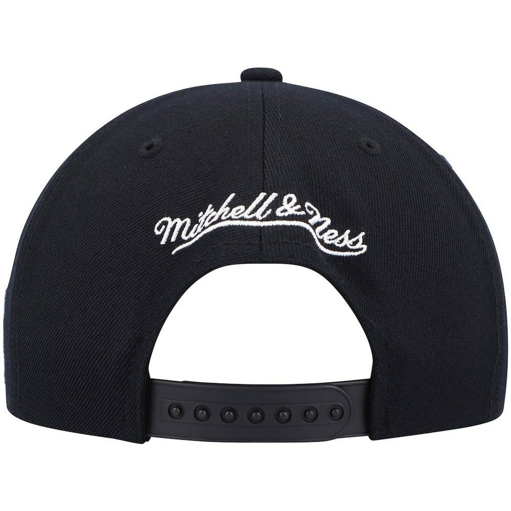 Philadelphia 76ers Hardwood Classics Script 2.0 Snapback Hat Black - NBA