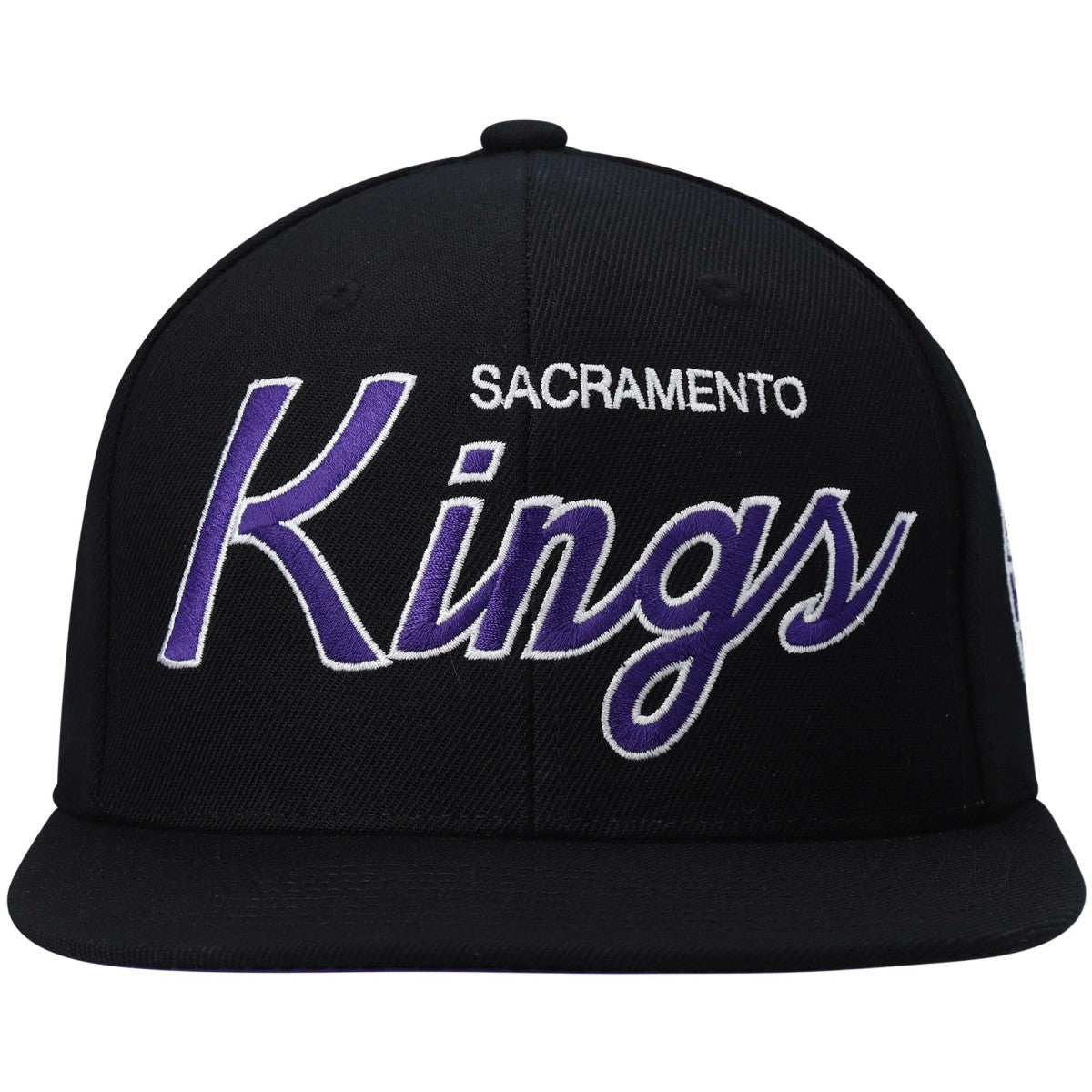 Sacramento Kings Hardwood Classics Script 2.0 Snapback Hat Black - NBA