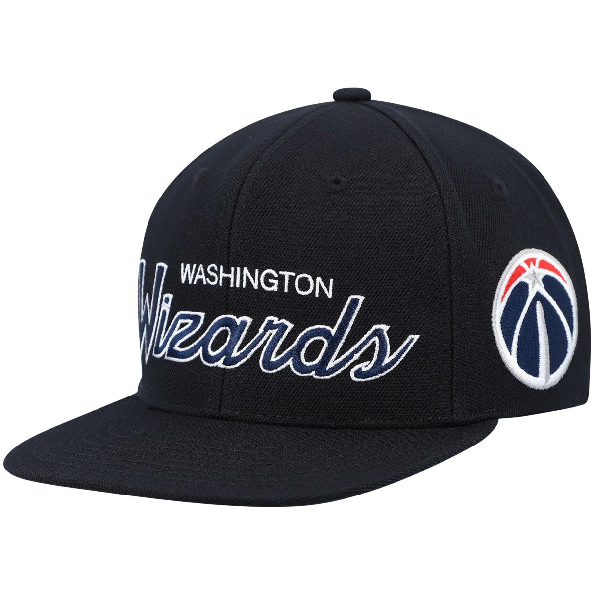 Washington Wizards Hardwood Classics Script 2.0 Snapback Hat Black - NBA