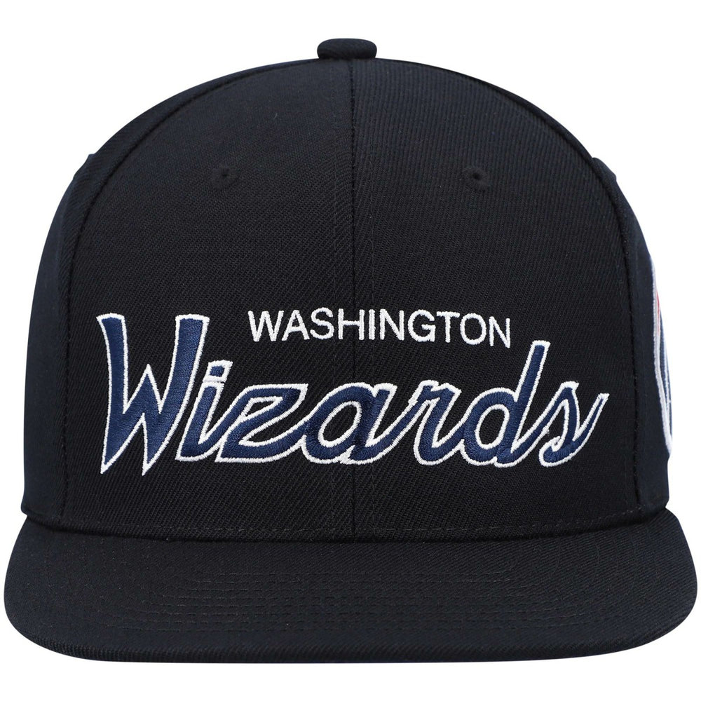 Washington Wizards Hardwood Classics Script 2.0 Snapback Hat Black - NBA