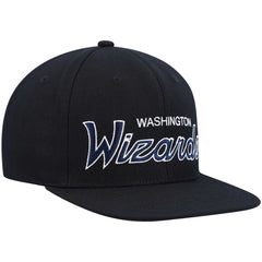 Washington Wizards Hardwood Classics Script 2.0 Snapback Hat Black - NBA