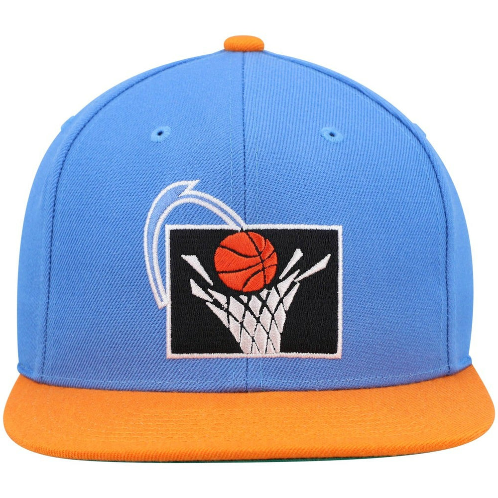 Cleveland Cavaliers Hardwood Classics Team Two-Tone 2.0 Snapback Hat Blue/Orange - NBA