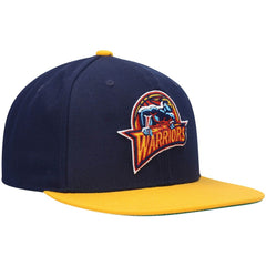 Golden State Warriors Hardwood Classics Team Two-Tone 2.0 Snapback Hat Navy/Gold - NBA