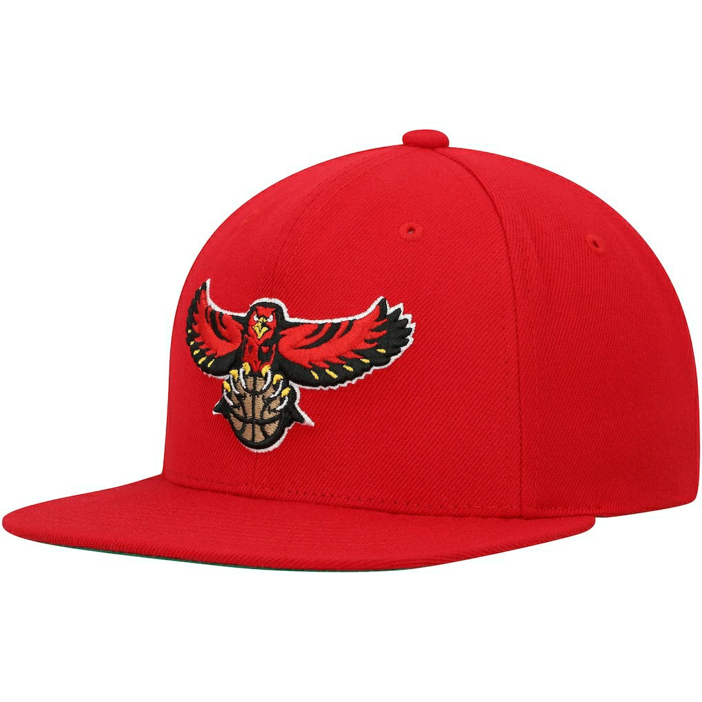 Atlanta Hawks Hardwood Classics Team Ground 2.0 Snapback Hat Red - NBA